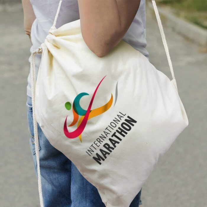 Cotton Drawstring Backpack - Image 8