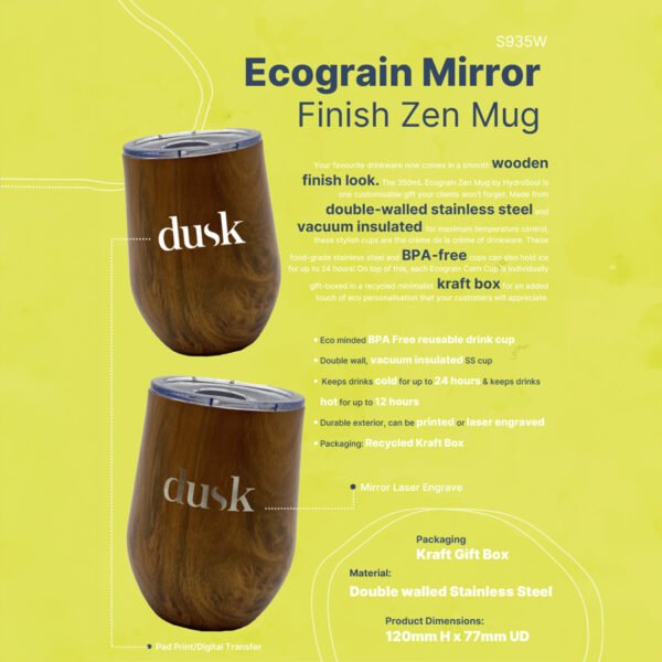 Ecograin Mirror Finish Zen Mug-350ml - Image 3
